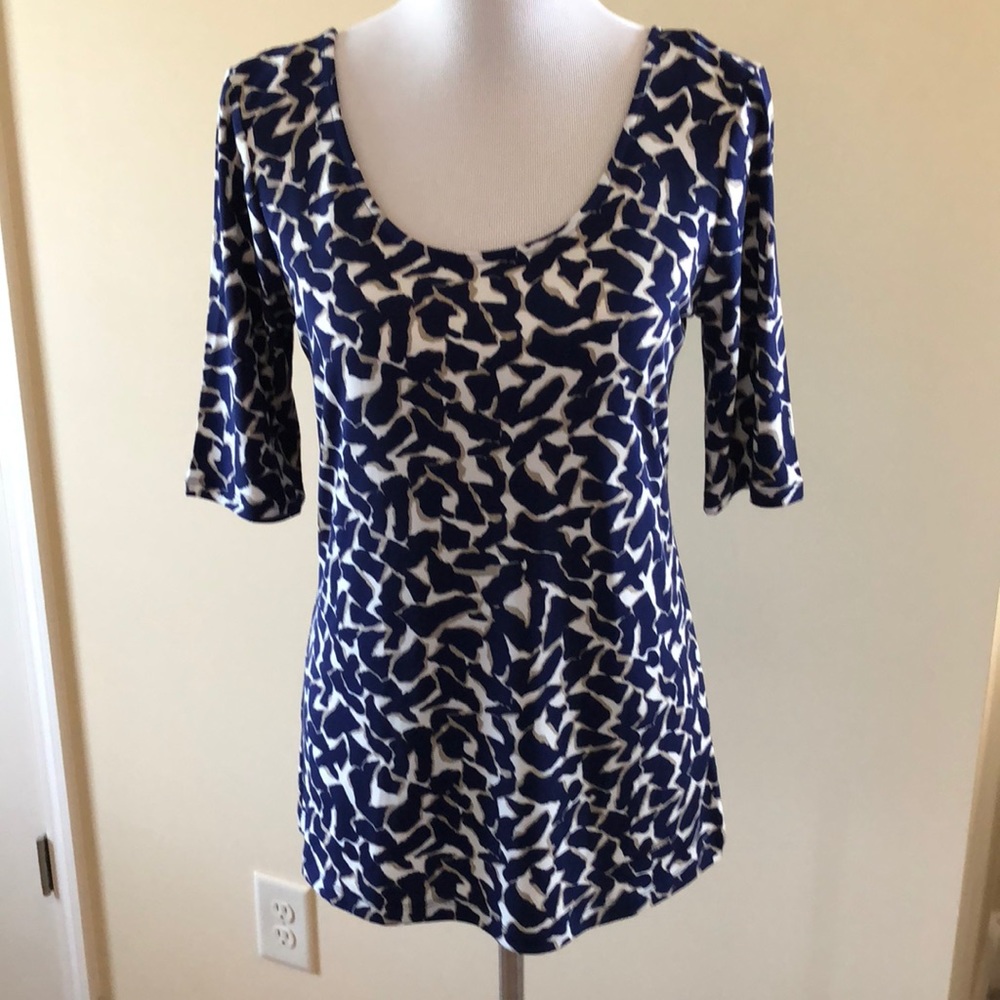 Blue print top
